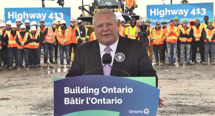 Ford announces Highway 413 at Caledon press conference - My Bolton Now